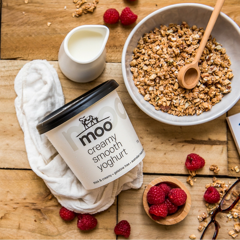 Moo Dairy yoghurt pot